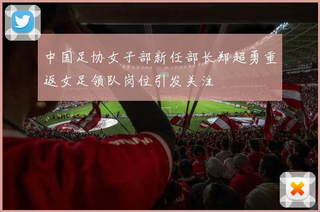中国足协女子部新任部长郑超勇重返女足领队岗位引发关注