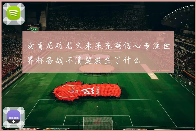 麦肯尼对尤文未来充满信心专注世界杯备战不清楚发生了什么